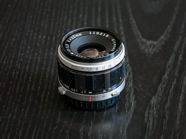 20mm f/3.5 lens