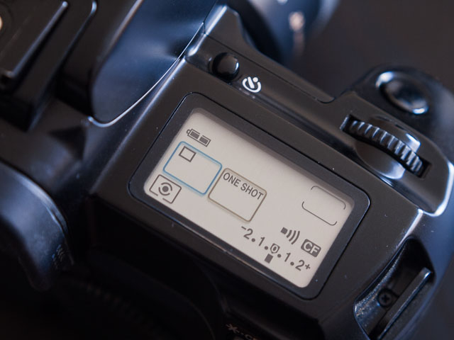 Canon EOS 5 LCD display