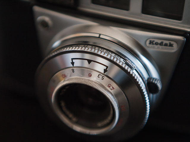 Kodak Retinette 1B lens detail