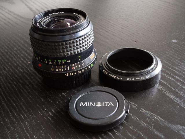 Minolta MD W.ROKKOR 35mm f/1.8 lens