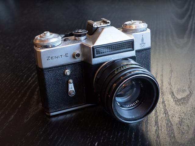 Zenit E with Helios 44-2 58mm f/2 lens