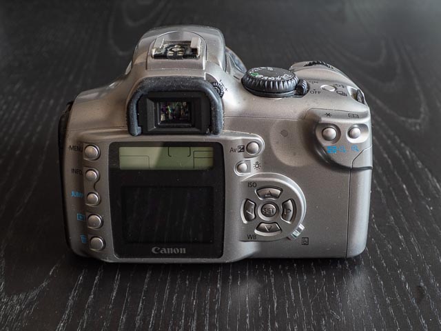 Canon EOS 300D back