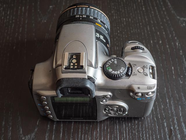 Canon EOS 300D top plate