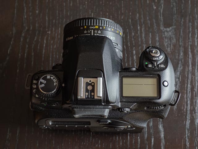 Fujifilm FinePix S2 Pro top plate controls