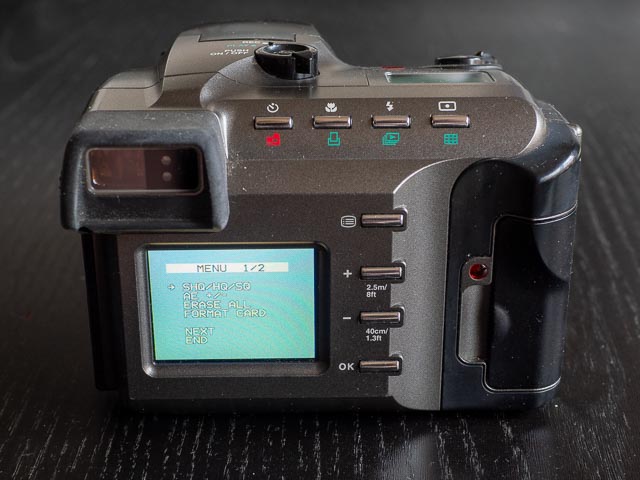 Olympus Camedia C-1400L menus 1