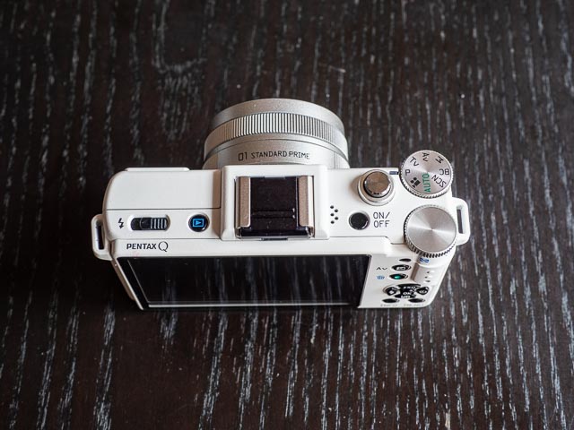 Pentax Q top plate.