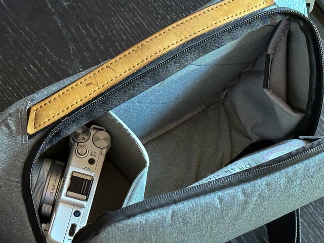 Pentax Q in Peak Design bag.