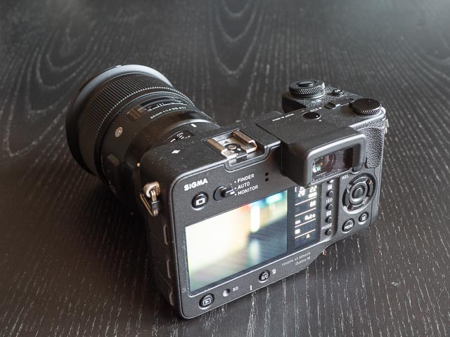 Sigma SDQH back controls.