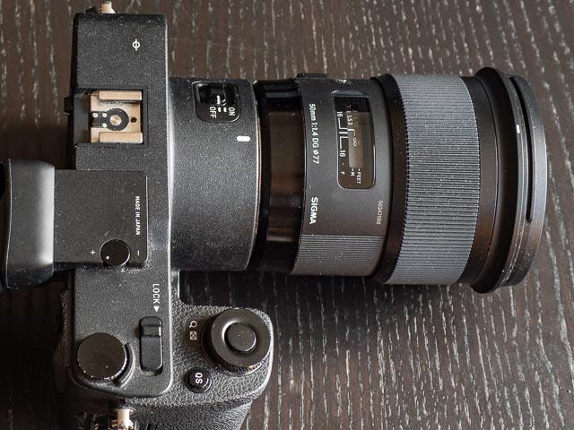 Sigma SDQH top controls.