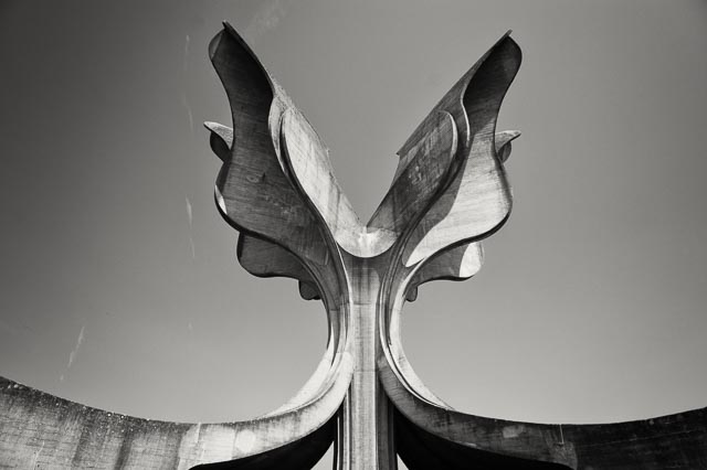 Flower Monument at the Jasenovac Concentration Camp Memorial Site 1