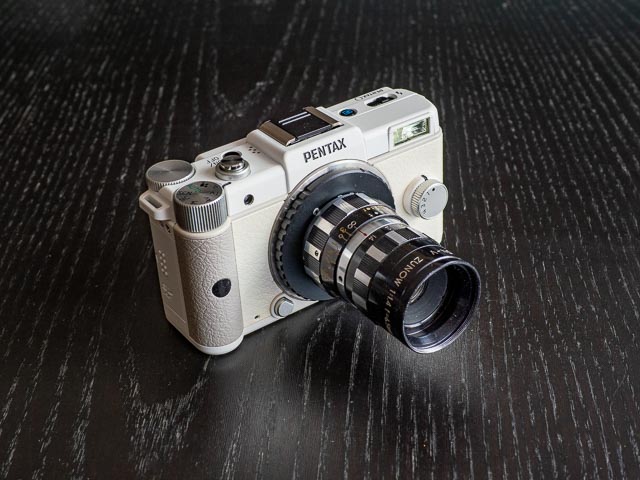 Pentax Q with Cine Yashinon Zunow 6.5mm f/1.4